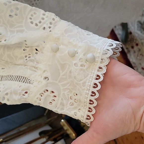 Chicwish Embroidered Eyelet Midi Dress - Picture 12 of 14